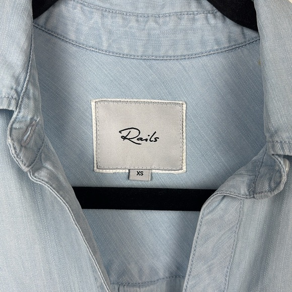 Rails Light Vintage Dip Dye Ombre Button-Up Shirt - XS - Picture 2 of 8